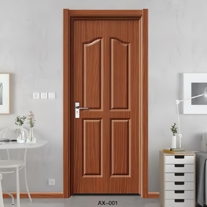 Puerta de Madera Sólida con Acabado Impermeable, Diseño Europeo Tallado, Puerta Interior para Apartamento u Hotel - Product Image 2