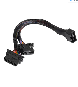 高品质汽车OBD一对二线束，带<span class=keywords><strong>2</strong></span>种母扣全销和全线转换电缆 - Product Image 4