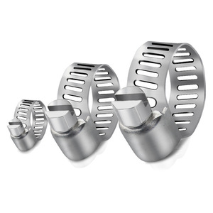 <span class=keywords><strong>Collier</strong></span> de serrage en acier inoxydable avec poignée en plastique, <span class=keywords><strong>auto</strong></span>-<span class=keywords><strong>serrant</strong></span> et verrouillable pour conduites d'eau. - Product Image 1