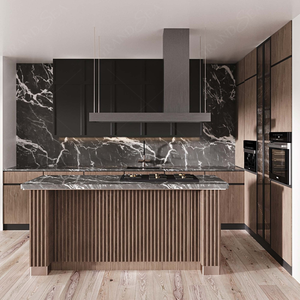 Mobili da <span class=keywords><strong>Cucina</strong></span> di Lusso con Design ad Isola, Set Personalizzati in <span class=keywords><strong>Marmo</strong></span>/Pietra Sinterizzata/Granito - Product Image 1