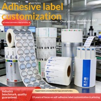 Étiquettes adhésives personnalisées, autocollants de scellage, codes QR, impression de logo transparente à chaud, emballage en rouleau pour usage agricole