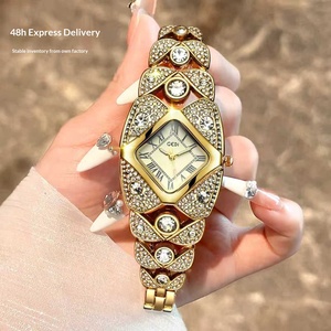 <span class=keywords><strong>Reloj</strong></span> de Cuarzo para Mujer GEDI, Diseño Retro de Lujo con Diamantes, Caja de Aleación de Zinc, Resistente al Agua 30M, Esfera con Diseño de Cielo Estrellado - Product Image 1