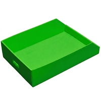 Bacs empilables en polypropylène à ouverture frontale, personnalisables, pliables, pour le stockage de vêtements en entrepôt