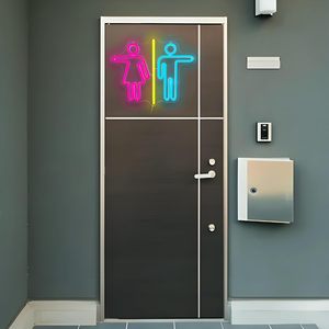 Restroom Letreros Neon LED dimmable USB powered ambient <b>light</b> store <b>window</b> decoration <b>light</b> street indicator <b>light</b> Customized 5V - Product Image 4