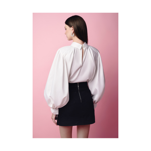 Recién llegado, falda para mujer, falda en A, cremallera lateral, ropa de oficina para mujer, Top Chic Puff, faldas para mujer, & Leo Enzo, mayorista de Vietnam - Product Image 2