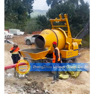 Xây dựng bê tông di động bơm Bê tông với Máy trộn bê tông Giá <span class=keywords><strong>jzc350</strong></span> nhỏ xách tay TRỘN BÊ TÔNG với bơm để bán nóng - Product Image 5