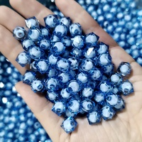 Perles acryliques carrées transparentes en vrac, 500g/sac, pour bracelets et colliers faits main DIY - Vente chaude