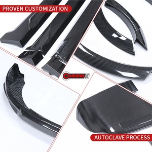 Mới Nhất Thiết Kế Mới Khô Sợi Carbon Nâng Cấp Để Abina Phong Cách Phụ Tùng Xe Hơi Cơ Thể Kit Cho aito 9 wen Jie M9 Phía Trước Phía Sau Lip Side Váy - Product Image 4