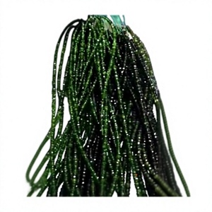 Perles de diopside chromé naturel vert facetté en gros pour la fabrication de colliers et de bracelets - Product Image 1