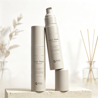 Emballage de crème cosmétique Keyo Luxury Matte Grey Essence 30ml 50ml 100ml, flacon pompe sans air en plastique rechargeable pour sérum et lotion