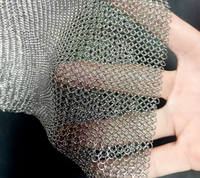 Maille métallique en bronze antique - Tissage simple, maille décorative en fil métallique