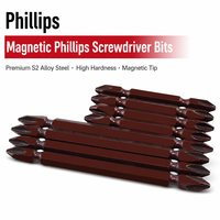 Jeu d'embouts de tournevis magnétiques PH2, embouts à chocs en acier S2 65/100/150 mm, embouts Phillips pour perceuse électrique et visseuse à chocs