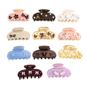 Acetate Hair Claw <b>Clips</b> Rhinestone Flower Butterfly <b>Bow</b> Hair <b>Clips</b> 8 cm Women Daily Wedding Christmas - Product Image 3