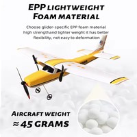 Avion RC électrique Cessna 182 CQZNRC 2,4 GHz 2CH à aile fixe pour extérieur avec chargeur, portée de 120 m, construction en mousse plastique pour enfants