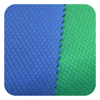 Nouveau design, tissu en maille respirante à double face, 100% polyester, 155 GSM, avec œillets diamantés, pour vêtements de sport, athlétisme