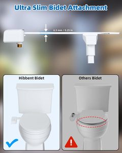 Современная белая пластиковая насадка для биде - Product Image 6