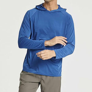 Chemise de pêche et de randonnée en fibre de bambou UPF 50, légère, imperméable, sublimation, anti-UV, manches longues, respirante, grande taille - Product Image 6