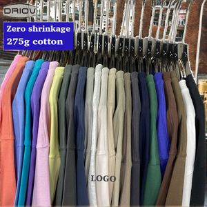 เสื้อยืดคอตตอน 100% แบบวินเทจถักนิตติ้ง ซักแล้ว ไม่หด 275 กรัม รุ่นซัมเมอร์ใหม่ ปี 2024 ระบายอากาศได้ดี ป้องกันรอยยับ พิมพ์ลายโลโก้ตามสั่งด้วยเทคนิค DTG - Product Image 2