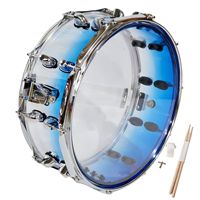 Hot Selling Blue Gradient Transparent Acrylic 14-inch Snare Drum Percussion Instrument