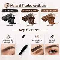 Gel teinté pour sourcils professionnel, hydratant, naturel, végan, coloré, séchage rapide, longue tenue
