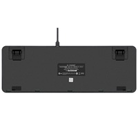 Clavier mécanique de jeu de taille standard avec 87 touches filaires, interrupteurs Cherry MX Blue personnalisés, rétroéclairage RVB, interface USB, touches programmables