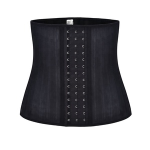 Girovita in seta da 25 ossa in acciaio lisci in lattice modellante aderente in gomma traspirante - Product Image 3