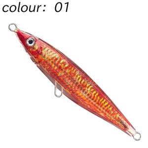 เหยื่อตก<span class=keywords><strong>ปลา</strong></span>จิ๊กโลหะแบบจม ขนาด 147 มม. น้ำหนัก 80 กรัม ขนาด 160 มม. น้ำหนัก 130 กรัม 5 สี แบบ 3 มิติ <span class=keywords><strong>ตา</strong></span> 3 มิติ  แบบสโลว์โรคกิ้ง - Product Image 5