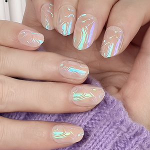 <span class=keywords><strong>Uñas</strong></span> Postizas 3D de Alta Calidad al por Mayor, Diseño Ojo de Gato con Dijes y Diamantes Brillantes, Forma Almendrada Mediana, <span class=keywords><strong>Uñas</strong></span> Postizas de Lujo - Product Image 5