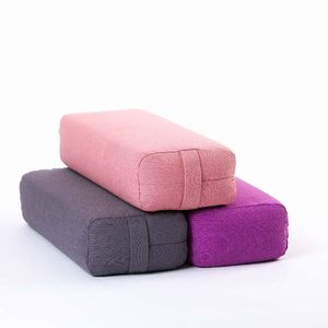 Duolite hình chữ nhật Yoga đệm mang xử lý máy có thể giặt Bolster Gối da lộn bọt kiều mạch màu đen giải trí - Product Image 3