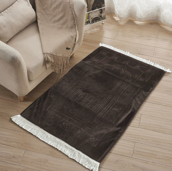 Marron avec franges