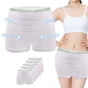 Disposable Panties for Women Postpartum Care Recovery Essentials <strong>Kit</strong> Disposable Underwear Mom Hospital Bag <strong>Maternity</strong> Boyshort - Product Image 2