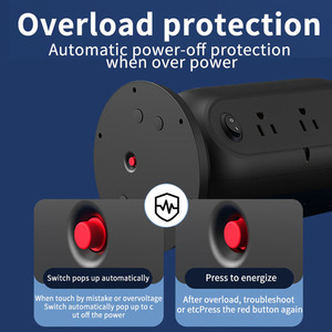 Sản Phẩm Mới 12 Cách + 4 Cổng USB + 1 Loại-C Chúng Tôi Mở Rộng Ổ Cắm Phổ Ổ Cắm Điện AC Ổ Cắm Mở Rộng Dây Ổ Cắm - Product Image 6