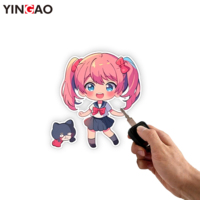 Autocollants en vinyle personnalisés imperméables Kawaii, autocollants découpés à l'emporte-pièce pour ordinateur portable, tasse, boîte cadeau, jouet, décoration, anime