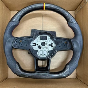 Volant en fibre de carbone amélioré pour Volkswagen VW <span class=keywords><strong>Golf</strong></span> MK5 MK6 MK7 7.5 GTI <span class=keywords><strong>GTD</strong></span> R Polo GTI CC Passat Tiguan - Product Image 5