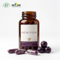 Poudre d'açaï biologique lyophilisée, superaliment riche en antioxydants, poudre de fruits violets pour smoothies, coupes de fruits, milkshakes et pâtisseries