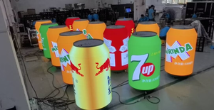 Pantalla LED Curva con Forma de Lata Cilíndrica P1.86 P2 para Publicidad de Bebidas Pepsi, Cerveza y <span class=keywords><strong>Red</strong></span> <span class=keywords><strong>Bull</strong></span> - Product Image 6