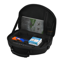 Kit d'inspection et de nettoyage de fibres optiques portable TIC-05E avec microscope optique 400x, stylo de nettoyage à un clic et cassette de nettoyage