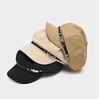 Béret unisexe tendance avec broderie 3D en tissu mesh – Idéal pour l'hiver, décontracté et stylé, en polyester/coton, chaud et protecteur contre le soleil