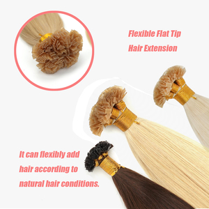 Extensions per capelli vergini vietnamiti all'ingrosso con cheratina, a doppia trama, Remy, a punta piatta, 12A, lisci, con tecnologia Bonded, 16-28 pollici - Product Image 4