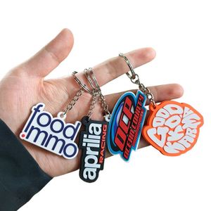 Customized Oem Custom No Minimum Logo Rubber 3D Soft Trendy PVC Keychain Key Ring - Product Image 3