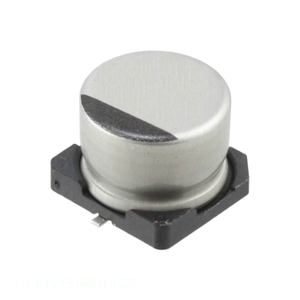Distributeur agréé UCL1V151MNL1GS CAP ALUM 150UF 20% 35V SMD Condensateur à montage en surface 150 uF - Product Image 1