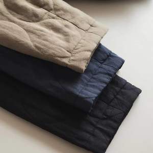 Veste matelassée en coton et lin pour femmes, <span class=keywords><strong>style</strong></span> japonais, décontractée de bureau, coupe ample, chaude, légère, rembourrée, automne-hiver 2025 - Product Image 3