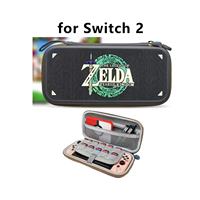 Étui de rangement personnalisé fait main pour Switch 2 en EVA et silicone, avec fermeture éclair, durable, grande capacité, antichoc, anti-poussière, 1 compartiment