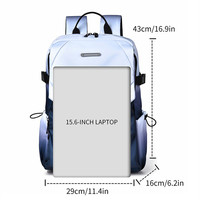 Sac à dos pour ordinateur portable Skonna personnalisé avec logo, léger, coloré, en polyester, imperméable, avec fermeture éclair et fermoir, courbe physiologique du dos, unisexe