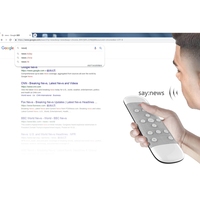 Télécommande universelle sans fil 2,4 G avec fonction vocale, mini-clavier Q40, pavé tactile et batterie rechargeable pour décodeur