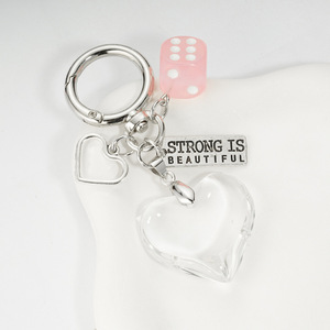 จี้รูปหัวใจโบว์ Uionen สำหรับเด็กผู้หญิง ใช้เป็นพวงกุญแจ ตกแต่งกระเป๋า - Product Image 6