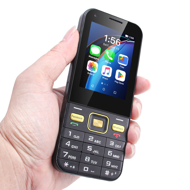 2.8 Inch Android Keypad Phone 4G LTE Dual SIM Touch Screen Feature Mobile Phone Big Battery