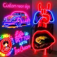 Enseigne néon personnalisée avec nom, cadeau d'anniversaire ou de mariage, lumière LED néon pour la décoration murale de la chambre ou de la maison