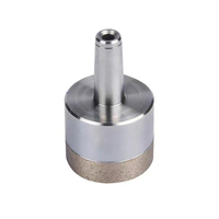 Scie cloche diamantée sinterisée pour verre et carrelage céramique, tailles 6-100 mm, avec queue droite ou conique
