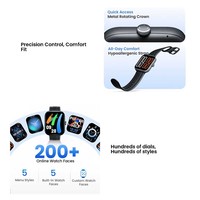 Montre connectée Faro avec écran tactile TFT, résolution 320x385, autonomie de 12 jours, suivi d'activité, bracelet en silicone unisexe